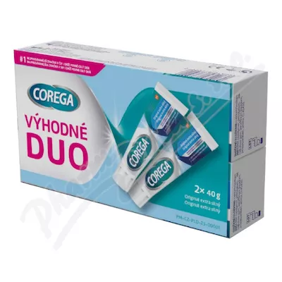 Corega Original extra silný fixační krém DUO 2x40g