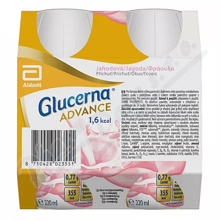 GLUCERNA ADVANCE 1,6 KCAL JAHODOVÁ PŘÍCHUŤ