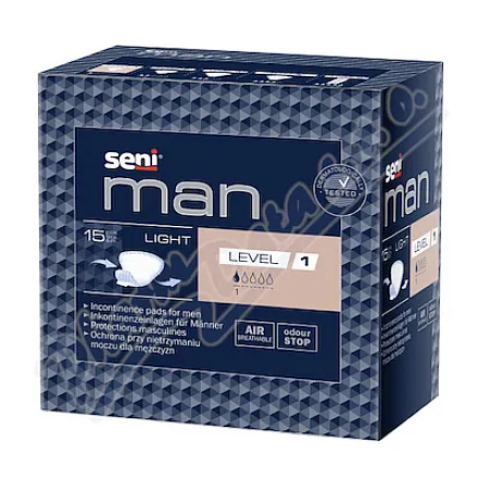 Seni Man Light Level 1 Wkładki przeciw nietrzymaniu moczu 15szt