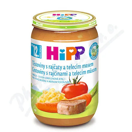 HiPP Makaron z pomidorami i cielęciną BIO 12+m 220g