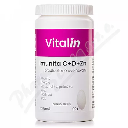 Vitalin Immunity C+D+Zn tbl.90