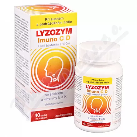 LYZOZYM Imuno C D Selen+vit.E a K cucací tbl.40