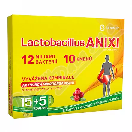 Lactobacillus ANIXI cps.15 5 zdarma