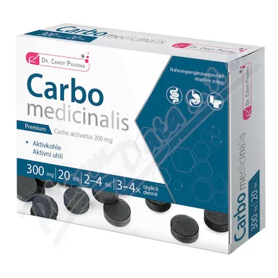 Dr.Candy Pharma Carbo medicinalis tbl.20x300mg