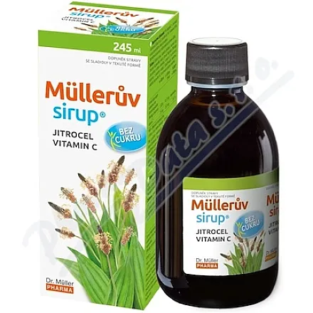 Syrop Müllerian z babki lancetowatej bez cukru 245ml