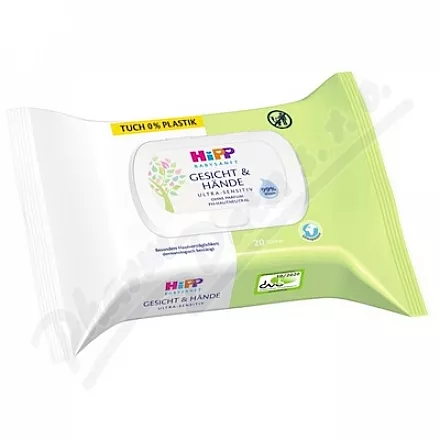 HiPP BabySANFT vlhčené ubrousky Obličej&Ruce 20ks