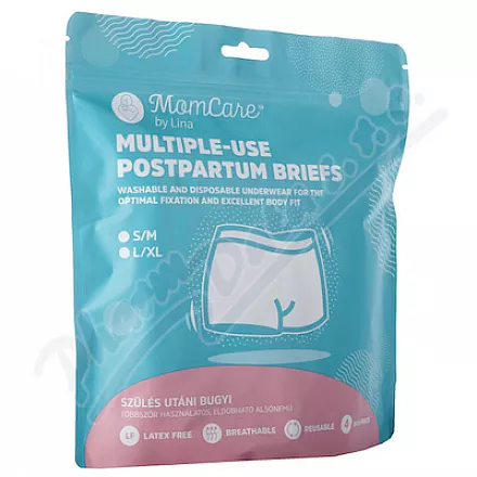 MomCare Wielorazowe majtki poporodowe S/M 4 szt