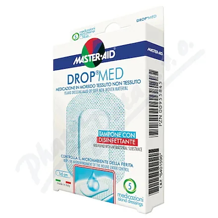 DROP MED Rychloobvaz Steril. Antisep 7x5 cm/5 ks