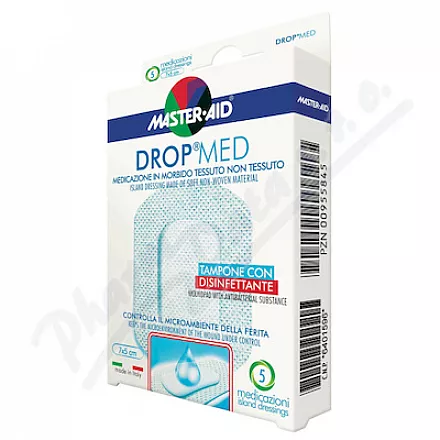 DROP MED Rychloobvaz Steril. Antisep 7x5 cm/5 ks