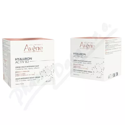 AVENE Hyaluron Activ B3 Noční krém 40ml - avene kosmetika,avene,avena,avene cicalfate,avene physiolift,