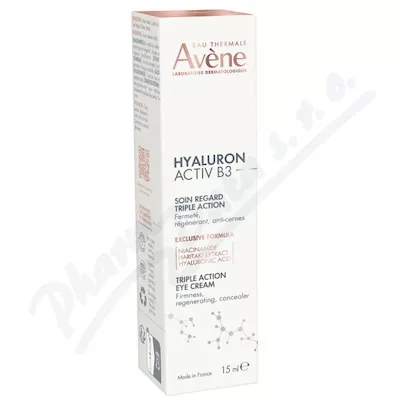 AVENE Hyaluron Activ B3 Oční krém 15ml - avene kosmetika,avene,avena,avene cicalfate,avene physiolift,