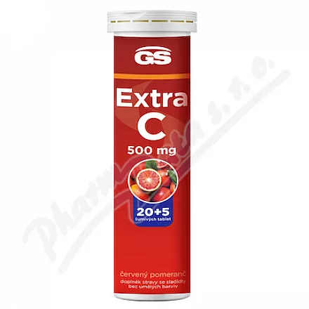 GS Extra C 500mg červený pomeranč eff.tbl.20+5