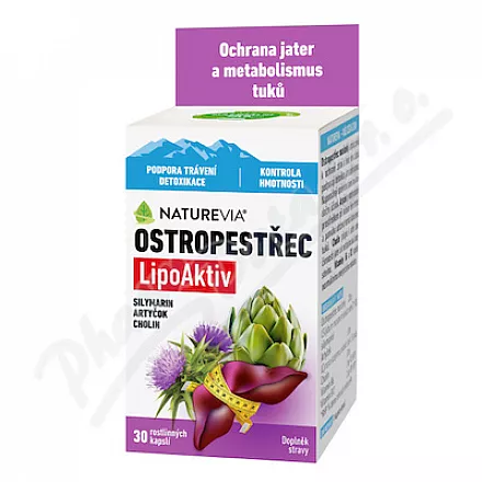 NatureVia Ostropestřec LipoAktiv cps.30