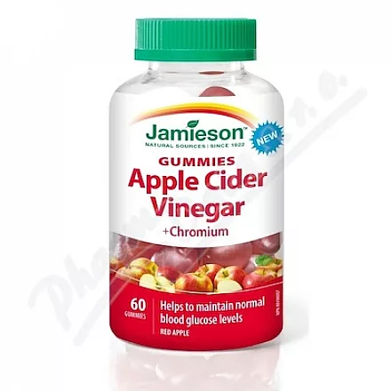 JAMIESON Jablečný ocet s chromem želat.past.60ks