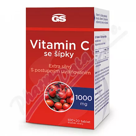 GS Witamina C 1000mg z dzikiej róży tbl.100 20