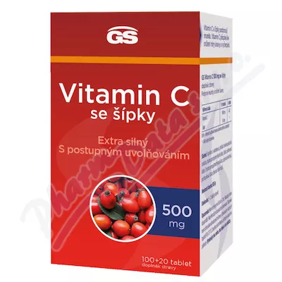 GS Vitamin C500 se šípky tbl.100+20