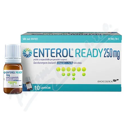 ENTEROL READY 250 mg, proszek do sporządzania zawiesiny, 10 + 10 x 8 ml