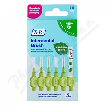 TePe meziz.kart.size 5 Zelené pap.krabička 6ks