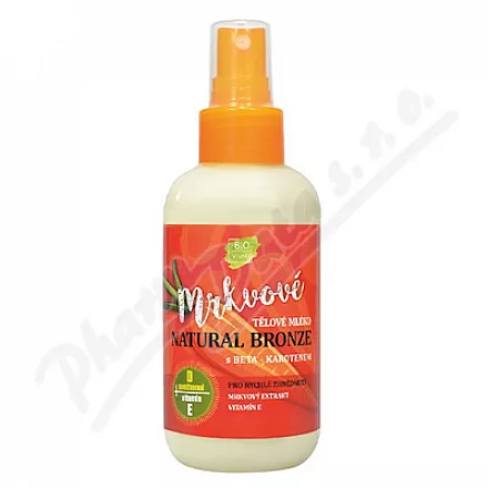 VIVACO mrkvové tělové mléko Natural bronz 150ml
