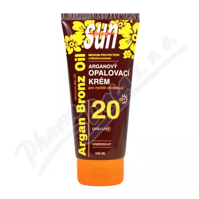 SUNVITAL Arganový opalovací krém SPF20 100ml