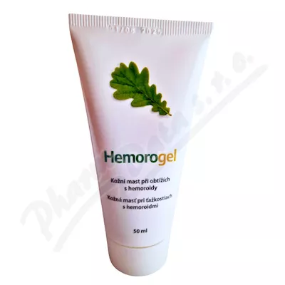 Hemorogel Kožní mast při obtížích s hemoroidy 50ml