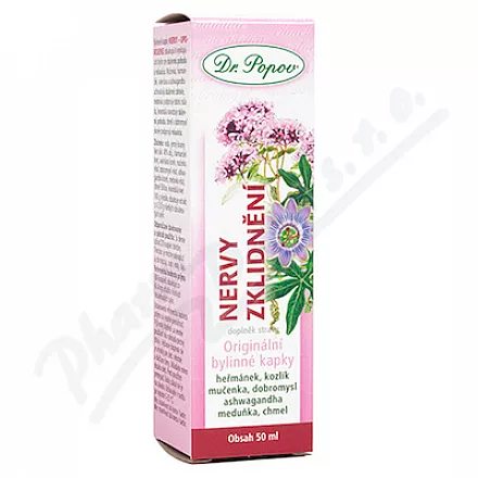 Dr.Popov Kapky bylinné Nervy zklidnění 50ml