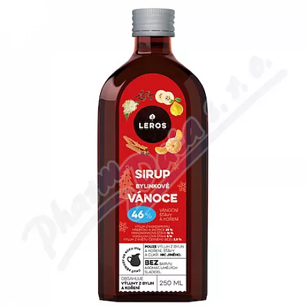 LEROS sirup Bylinkové Vánoce 250ml