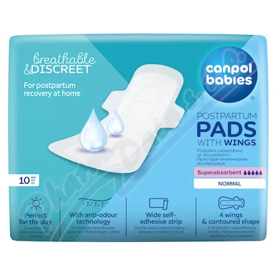 Canpol babies Popor podpaski ze skrzydełkami codzienne 10szt