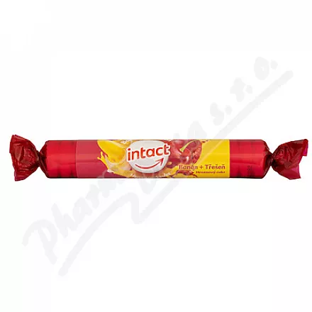 Intact hroznový cukr Banán+Třešeň 17ks