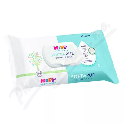 HiPP BabySANFT vlhčené ubrousky Soft&Pur 48ks