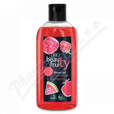 Eva natura beauty fruity sprchový gel red 400ml