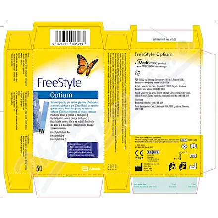 FreeStyle Optium testovací proužky 50ks