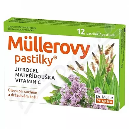 Pastylki Mullera z babką lancetowatą i matecznikiem 12szt ZP