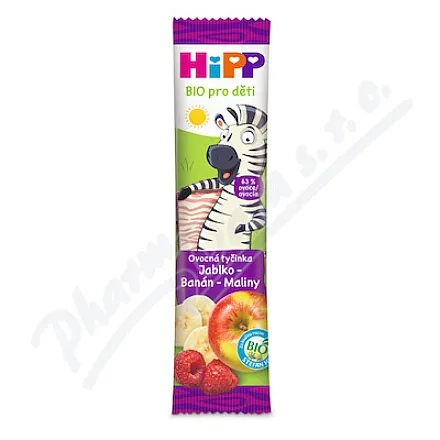 HiPP Baton owocowy Jabłko-Banan-Malina BIO 1r 23g