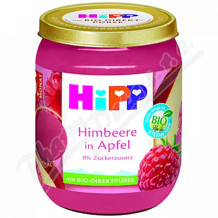 HiPP Jablka s malinami BIO 4/6m 160g