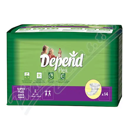 Depend Flex Super Plus inkont.kalh.vel.L 14ks