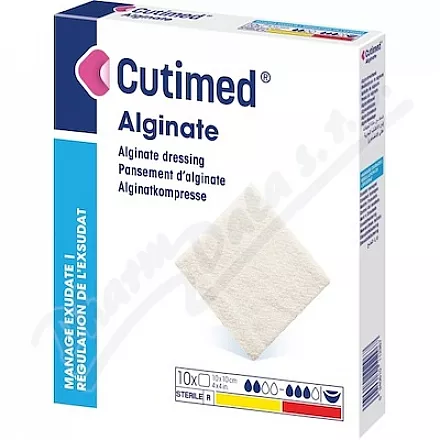 Cutimed Alginate alginátové krytí 10x10cm 10ks