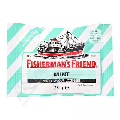 Fishermans Friend bonbóny dia mint/zelené 25g