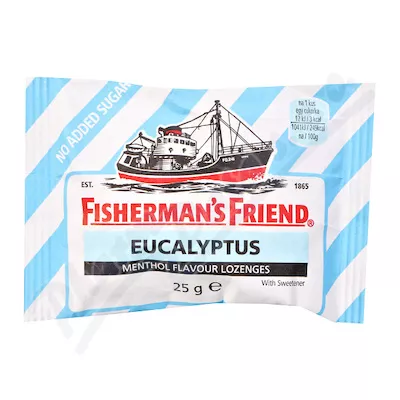 Fishermans Friend bonbóny dia eukalyptus/modré 25g