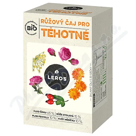 LEROS Herbata różowa dla kobiet w ciąży BIO 20x2g