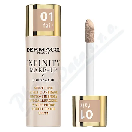 Dermacol Infinity – podkład i korektor Fair 01 20 g