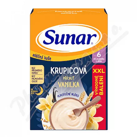 Sunar Ml.krupic.kaše Vanilka na dobrou noc 340g