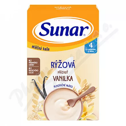 Sunar Mleczna Kaszka Ryżowa Smak Waniliowy 210g