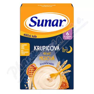 Sunar Ml.krupicová kaše Medová na dobrou noc 210g