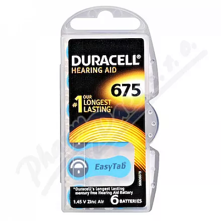 Duracell DA675 baterie do naslouchadel 6ks