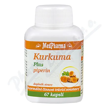MedPharma Kurkuma Plus piperyna cps.67