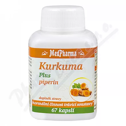 MedPharma Kurkuma Plus piperyna cps.67