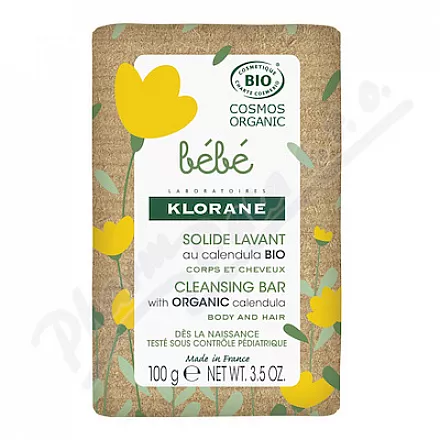 KLORANE BEBE Delikatne mydło z organicznym nagietkiem 100g