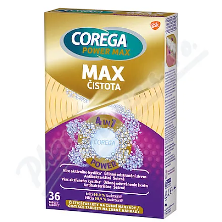 Tabletki czyszczące Corega Power Max Max Purity 36szt