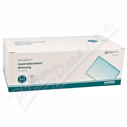 Superabsorp.obvaz Kliniderm nesteril.10x20cm 50ks